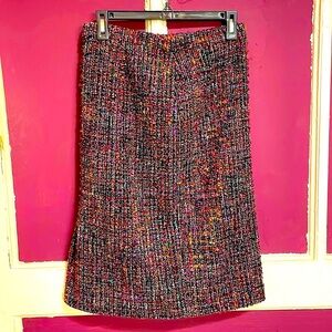 Ornamental Fuzzy Tweed Skirt 🥳